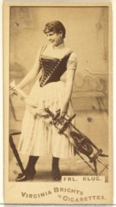Fräulein Klug, from the Actors and Actresses series (N45, Type 1) for Virginia Brights Cigarettes MET DP829805