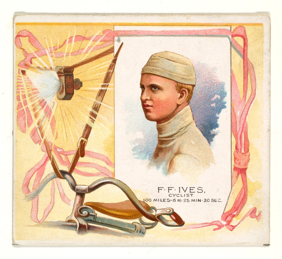 F.F. Ives, Cyclist, from World's Champions, Second Series (N43) for Allen & Ginter Cigarettes MET DP839294