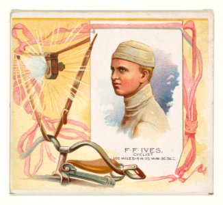 F.F. Ives, Cyclist, from World's Champions, Second Series (N43) for Allen & Ginter Cigarettes MET DP839294