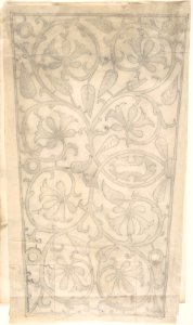 Floral and Foliate Ornamented Metal Keyplate Design MET DP806698
