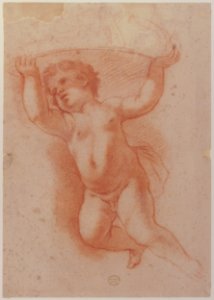 Flying Putto Supporting a Crown MET 87.12.20