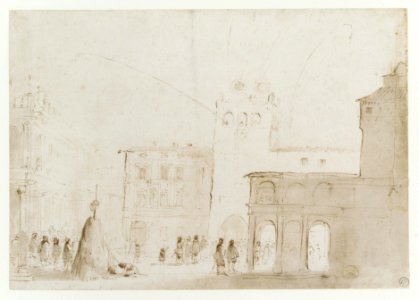 Fireworks in a Piazza MET DR297