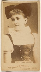 Fräulein Werner, from the Actors and Actresses series (N45, Type 1) for Virginia Brights Cigarettes MET DP830560