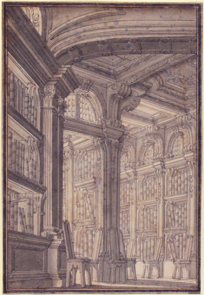 Foreshortening of a Library MET 1971.513.8
