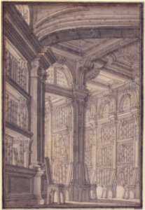 Foreshortening of a Library MET 1971.513.8