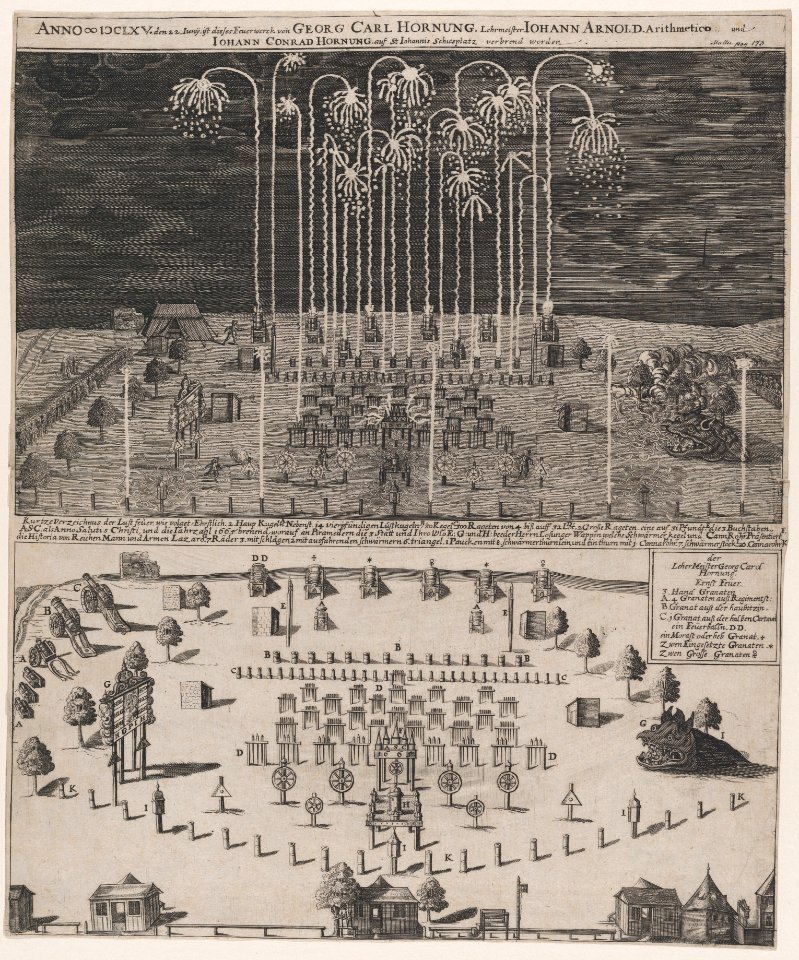 Fireworks on the Schiessplatz, Nuremberg, June 22, 1665 MET DP874792