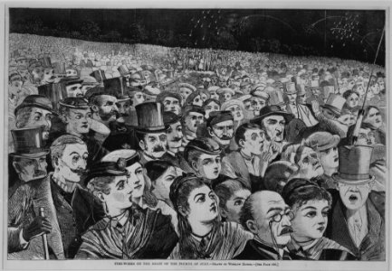 Fire-Works on the Night of the Fourth of July – Drawn by Winslow Homer (Harper's Weekly, Vol. XII) MET MM26194