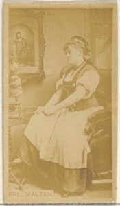 Fräulein Malten, from the Actors and Actresses series (N45, Type 8) for Virginia Brights Cigarettes MET DP831564