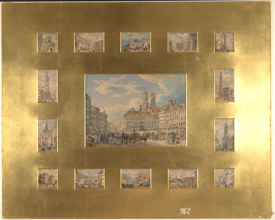 Fifteen Architectural Subjects- Views of Munich MET DP804301