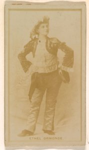 Ethel Ormonde, from the Actresses series (N245) issued by Kinney Brothers to promote Sweet Caporal Cigarettes MET DP859279