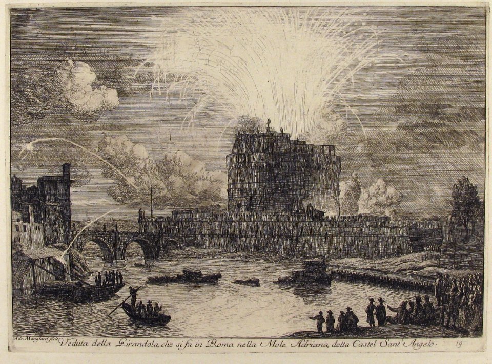 Fireworks in Rome Over Castel Sant' Angelo MET 67.542.26