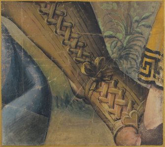 Fragment of a Tapestry Cartoon- Foot in a Buskin, Drapery, and a Plant MET 22.72.5