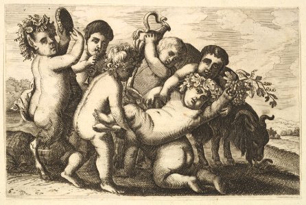 Five boys, two satyrs, and a goat (copy) MET DP822956