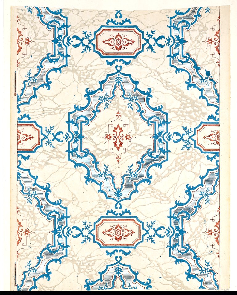 Entrance-hall Wallpaper from the Collins House MET 49M 218R2