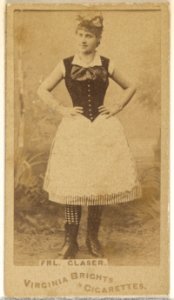 Fräulein Glaser, from the Actors and Actresses series (N45, Type 1) for Virginia Brights Cigarettes MET DP829613