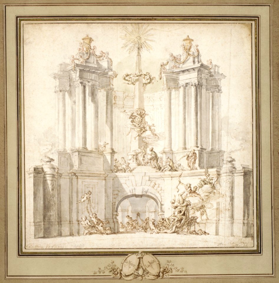 Fireworks Display for the Convalescence of Louis XV MET DR147