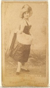 Fräulein Ilga, from the Actors and Actresses series (N45, Type 1) for Virginia Brights Cigarettes MET DP829574