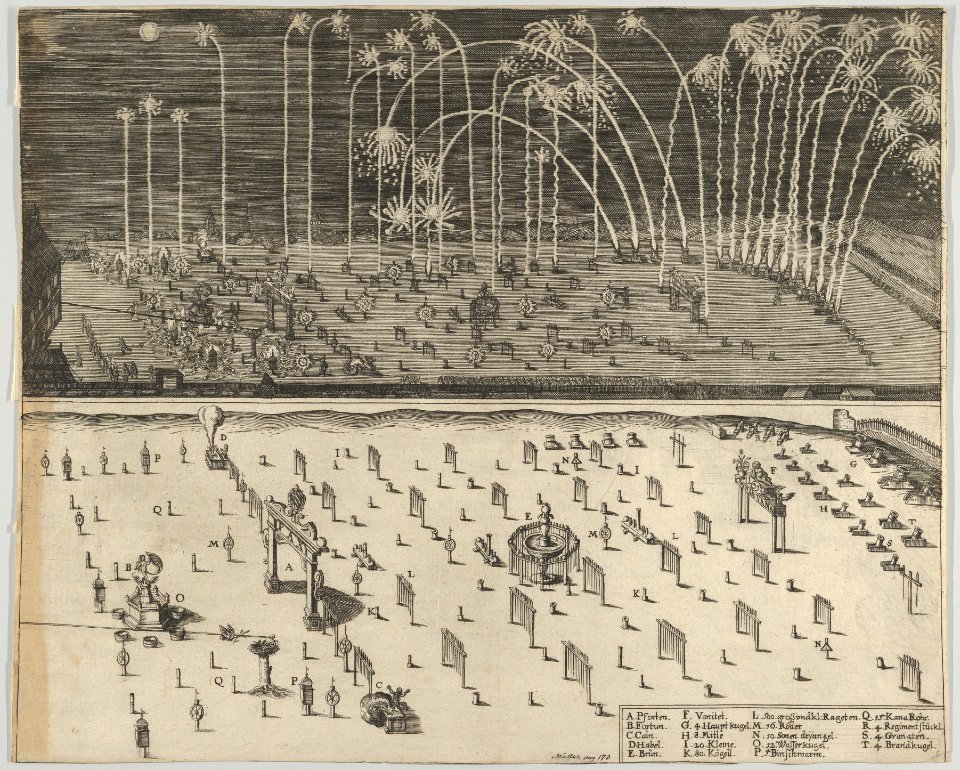 Fireworks display, Nuremberg, 1659 MET DP855437