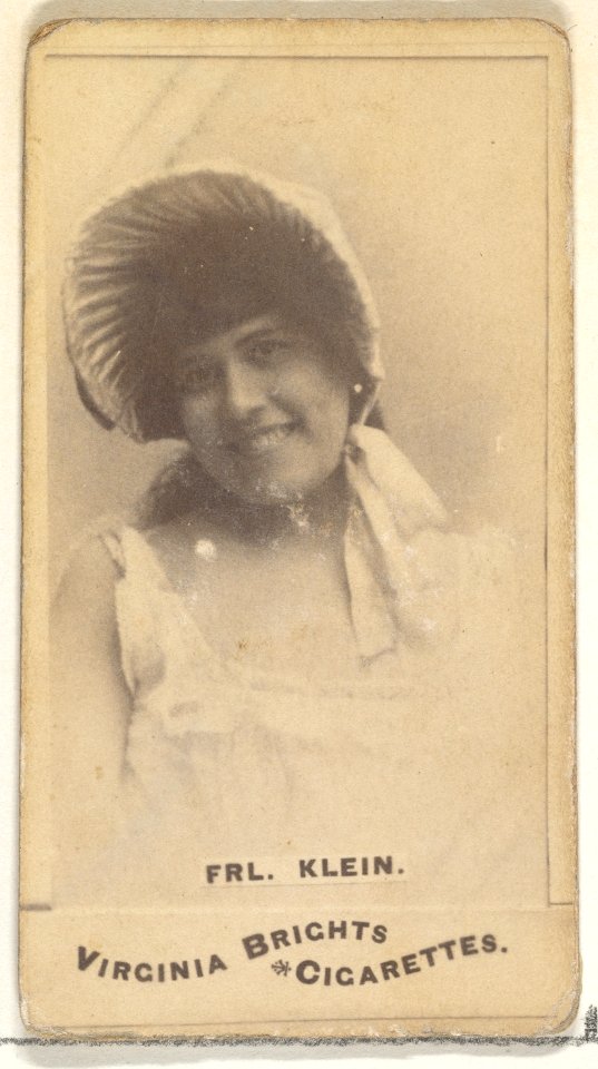 Fräulein Klein, from the Actors and Actresses series (N45, Type 1) for Virginia Brights Cigarettes MET DP829810