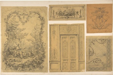 Five Miscellaneous Designs for the de la Rochejaquelein Family MET DP807059