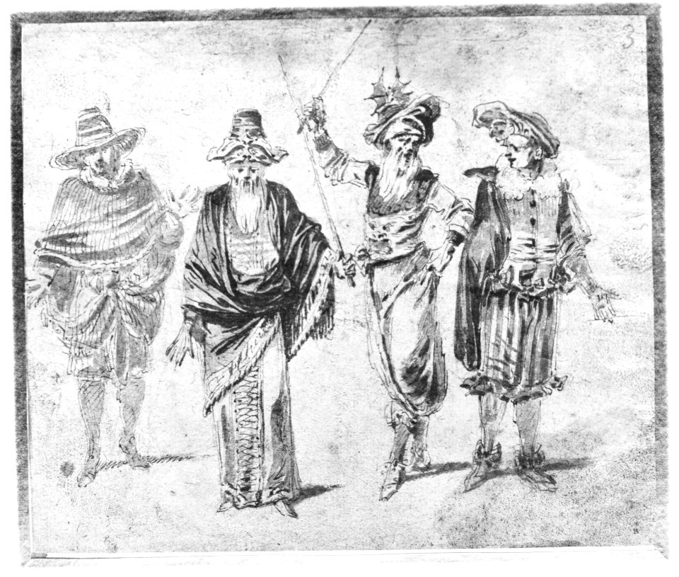Figures in Theatrical Costumes MET 572