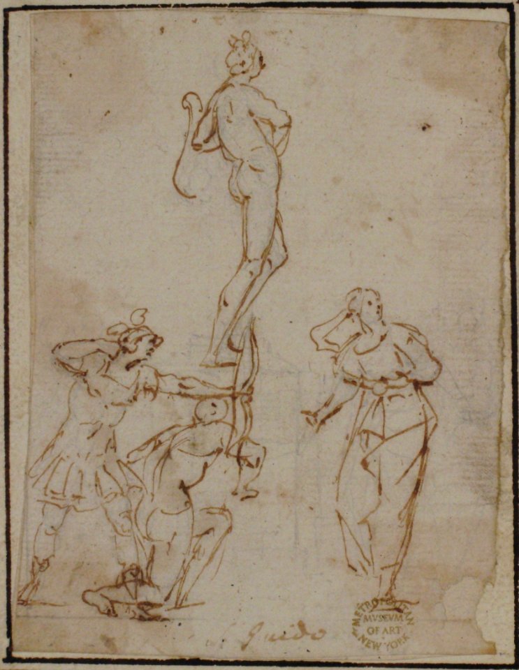 Four Figures Studies, One of a Standing Archer MET 80.3.287
