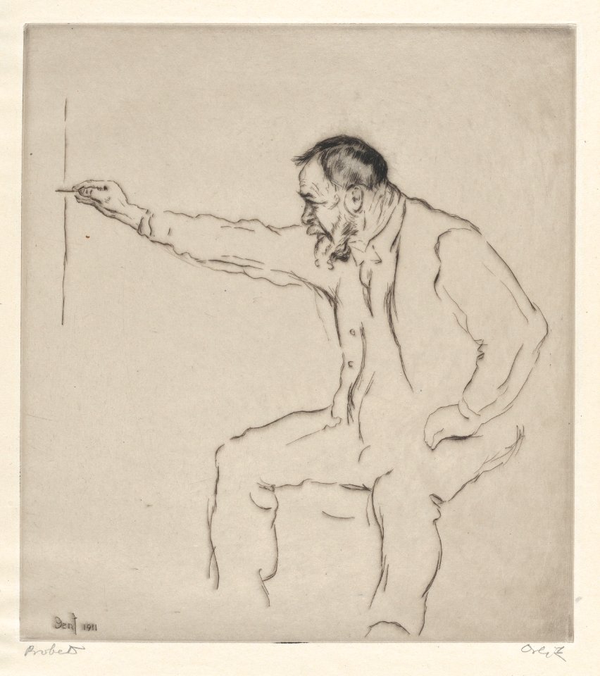 Ferdinand Hodler at the Easel MET DP876256