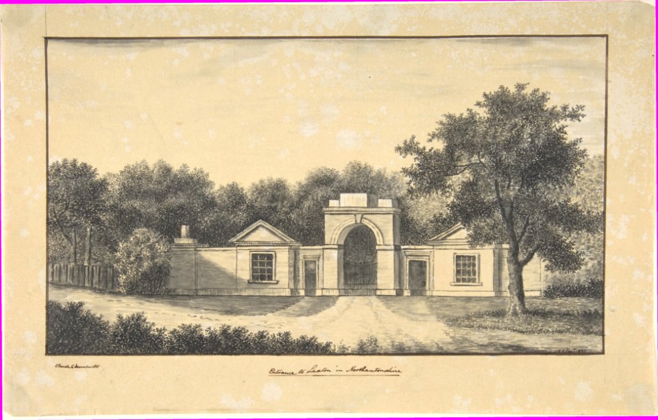 Entrance to Laxton in Northamptonshire MET DP804879
