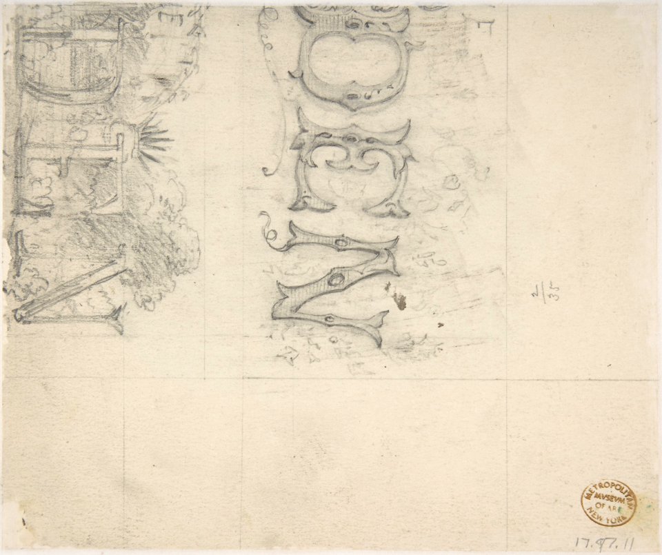 Fishey Flies and Fly Fishes (recto); Typeface Designs (verso) MET DP804693