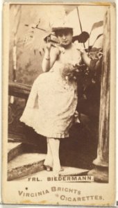 Fräulein Biedermann, from the Actors and Actresses series (N45, Type 1) for Virginia Brights Cigarettes MET DP828901