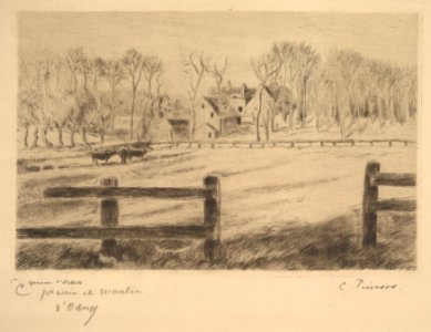 Field and Mill at Osny, 1885 MET DP821713