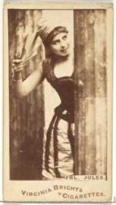 Fräulein Jules, from the Actors and Actresses series (N45, Type 1) for Virginia Brights Cigarettes MET DP829827