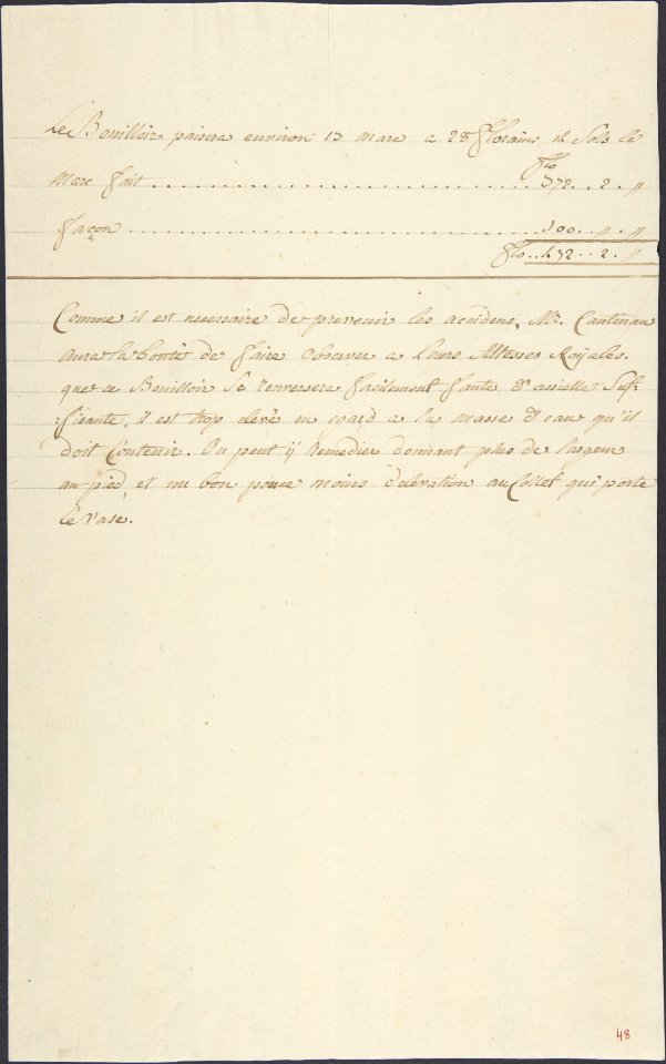 Estimate for repair work and explanatory note MET DP808907