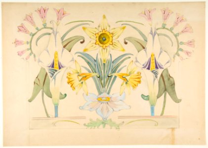 Flower Design- Daffodils and Calla Lilies MET DP812930
