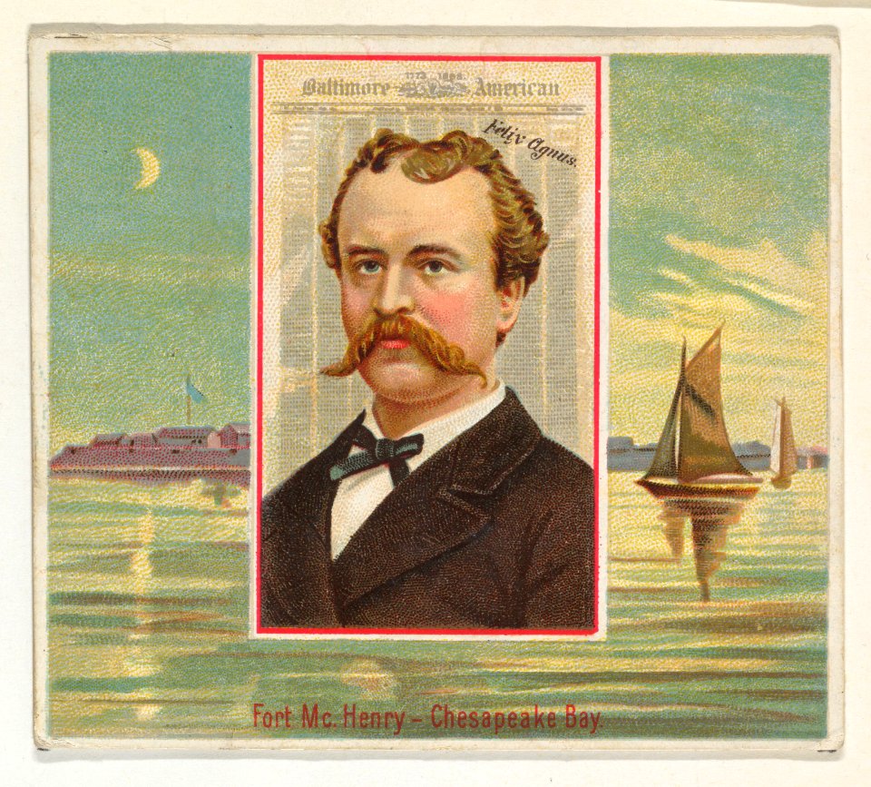 Felix Agnus, Baltimore American, from the American Editors series (N35) for Allen & Ginter Cigarettes MET DP838861