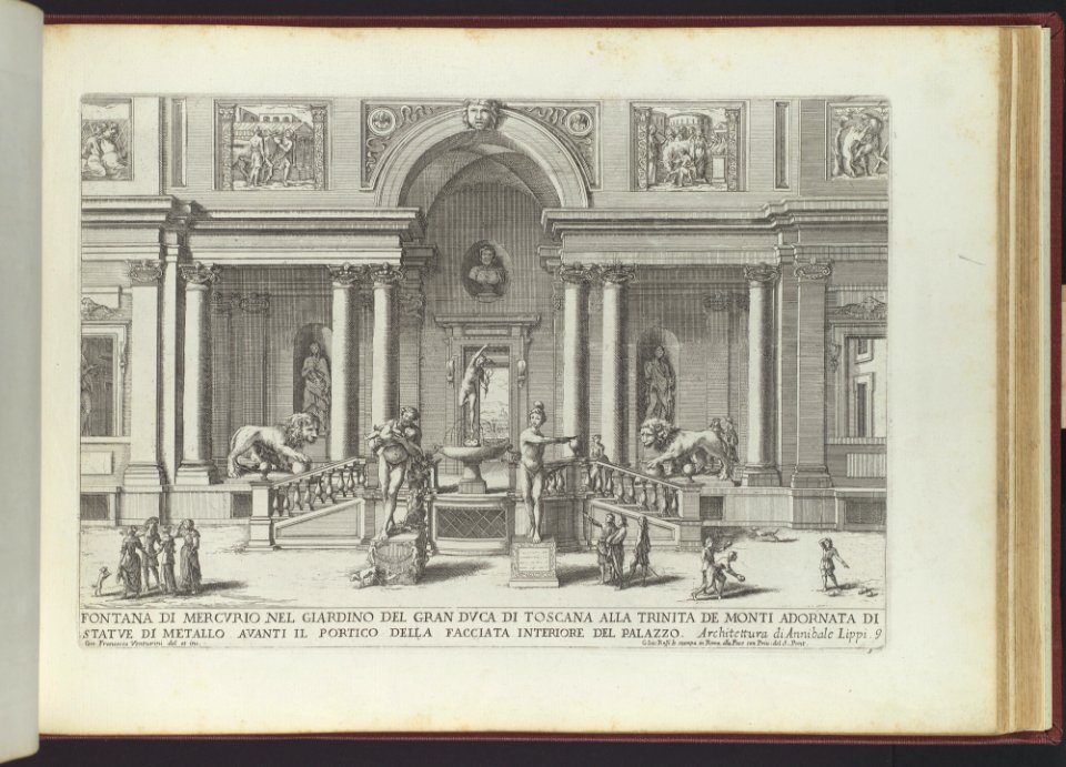 Fontana di Mercurio nel Giardino del Gran Duca di Toscana (...), from 'La Fontane di Roma nelle Piazze e Luoghi Publici (...)', part 3, 'Le Fontane ne' Palazzi di Roma' (plate 9) MET DP109525