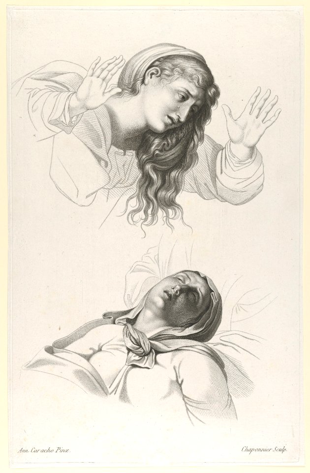 Figures from Annibale Carracci's "The Deposition" MET DP854024