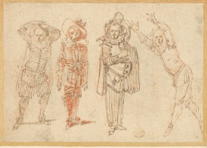 Figures in Theatrical Costumes MET DP213788