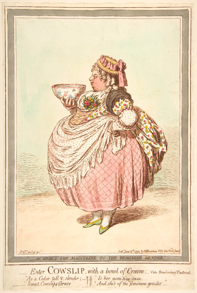 Enter Cowslip with a Bowl of Cream. - vide Brandenburg Theatricals MET DP818503