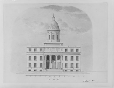First Merchants' Exchange, New York (elevation of main façade) MET 266133