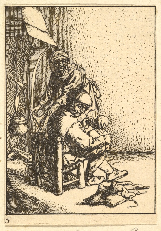Father Feeding his Child MET DP821935