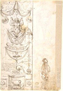 Four different Figure Studies (recto); Grotesque Designs (verso) MET DP800326