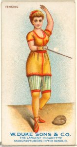 Fencing, from the Gymnastic Exercises series (N77) for Duke brand cigarettes MET DP827459