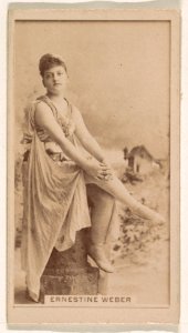 Ernestine Weber, from the Actresses series (N245) issued by Kinney Brothers to promote Sweet Caporal Cigarettes MET DP859845
