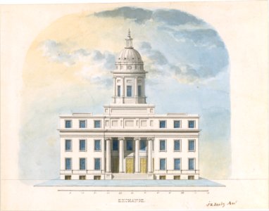 First Merchants' Exchange, New York (elevation of main façade) MET DT223204