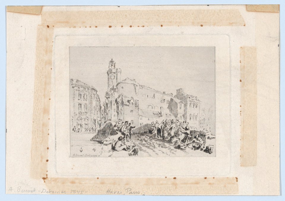 Figures on a Bridge, France MET DP877054