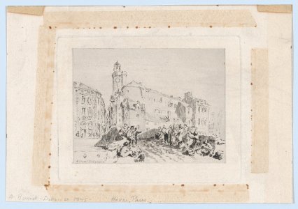 Figures on a Bridge, France MET DP877054