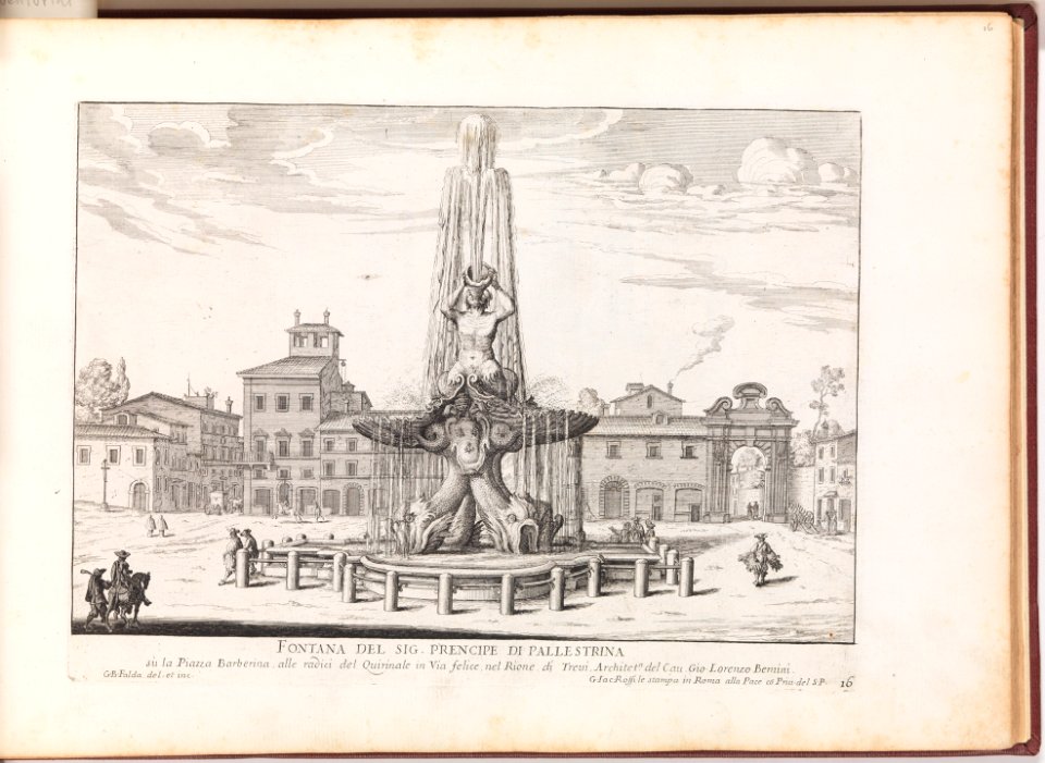 Fontana del Sig. Prencipe di Pallestrina (...). From 'La Fontane di Roma nelle Piazze e Luoghi Publici (...)'. MET DP273747