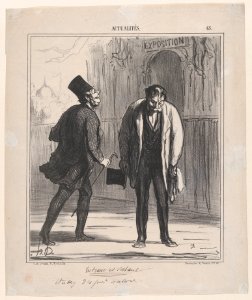 Entering and leaving the exhibition- Studies from life, from 'News of the day,' published in Le Charivari, May 15, 1867 MET DP877617
