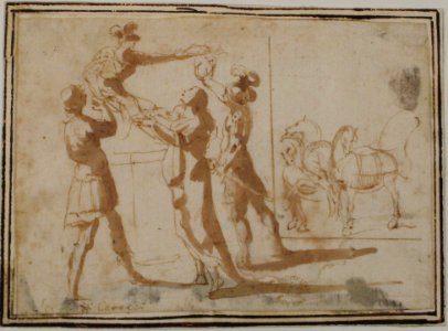 Enthroned Warrior Distributing Crowns MET 80.3.275